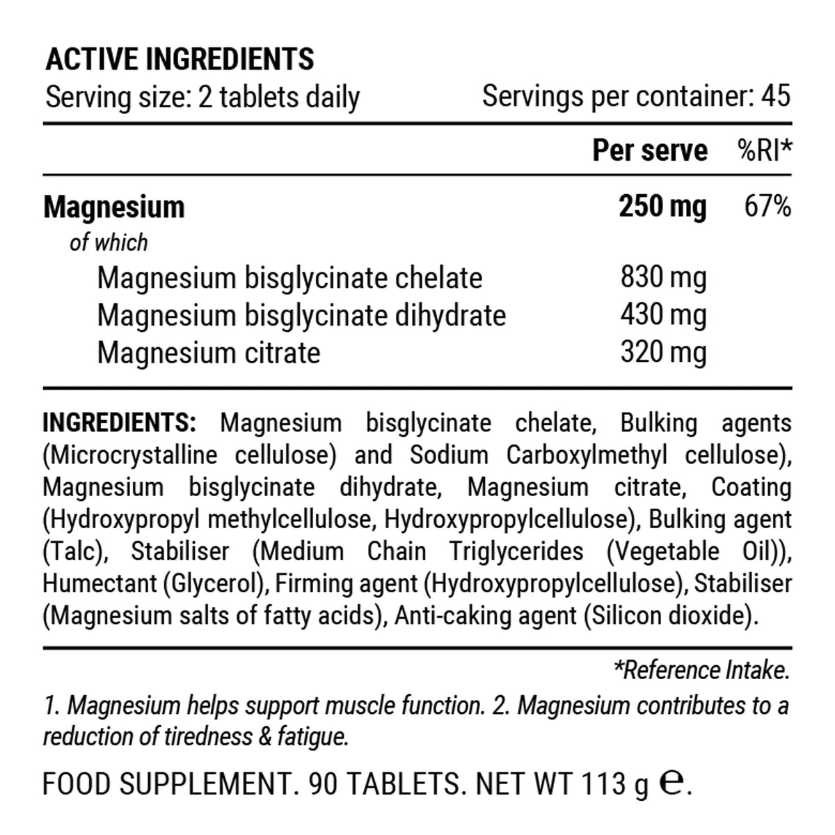 TRIPLE MAGNESIUM TABLETS